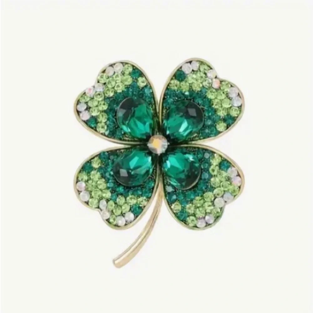 3/$25 Four Leaf Clover St. Patrick’s Day Pin Brooch Unisex